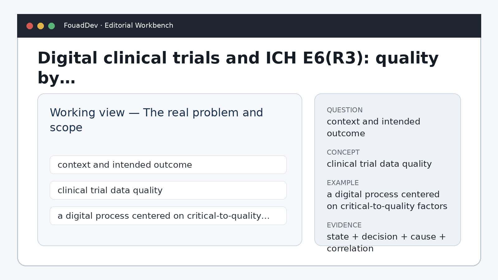 Digital clinical trials and ICH E6(R3): quality by design