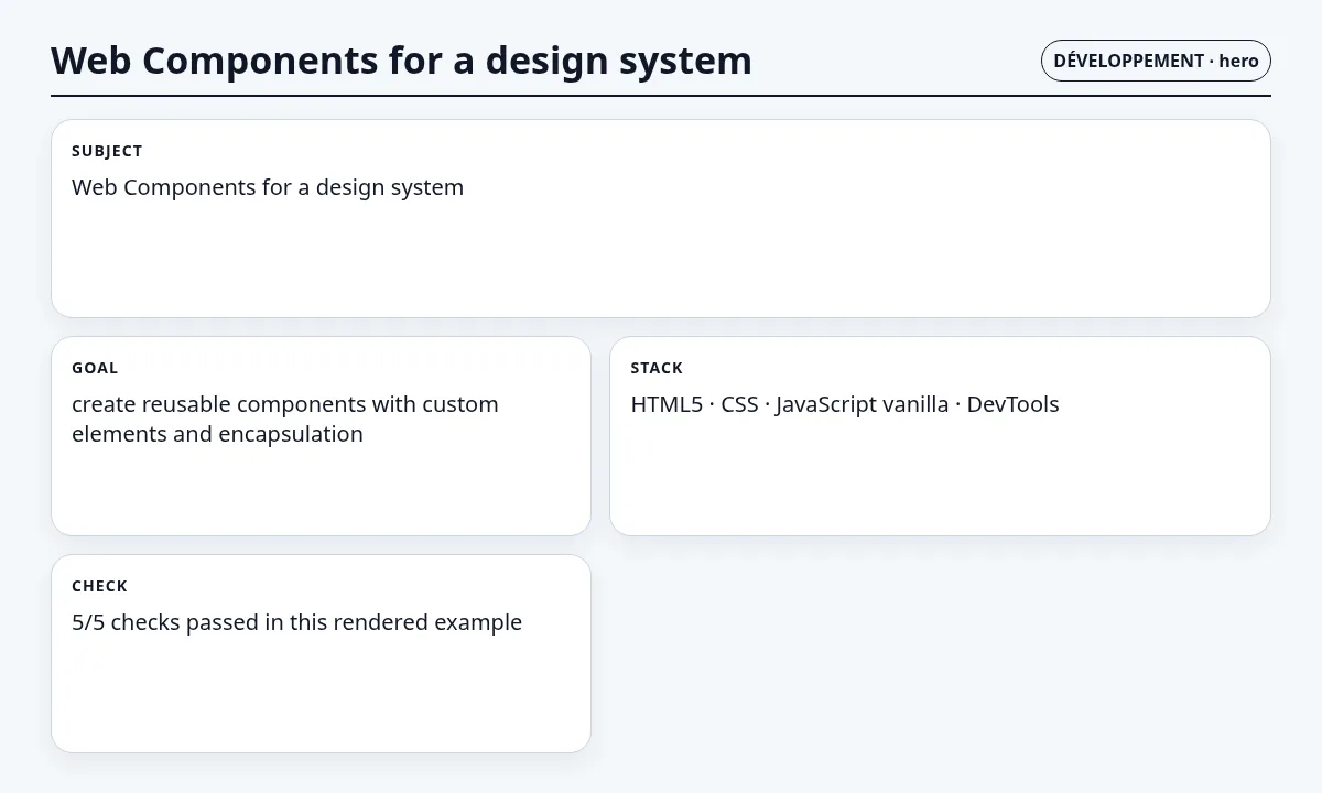 دليل تطبيقي: Web Components لنظام تصميم