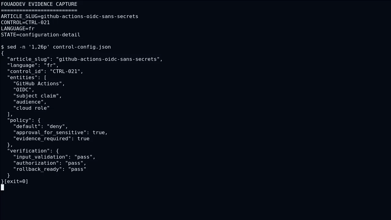 État technique de OIDC pour GitHub Actions OIDC : supprimer les secrets cloud longue durée du pipeline