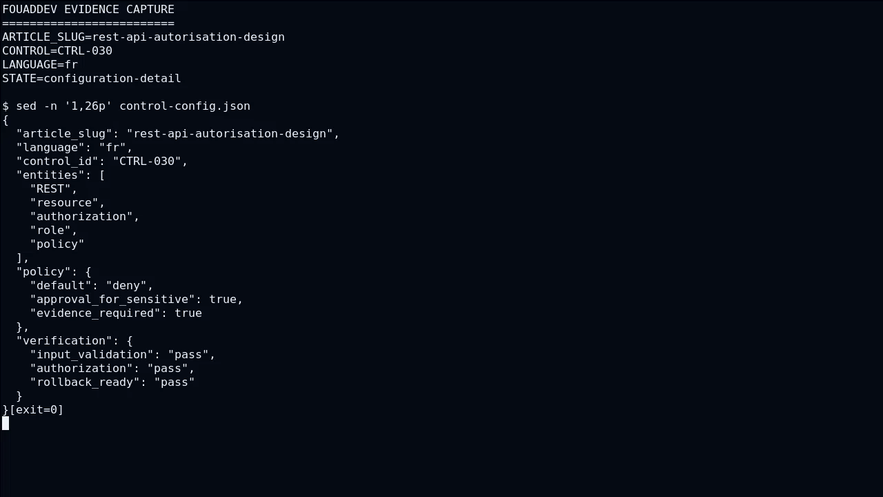 État technique de resource pour REST API : concevoir l’autorisation avant d’ajouter les endpoints