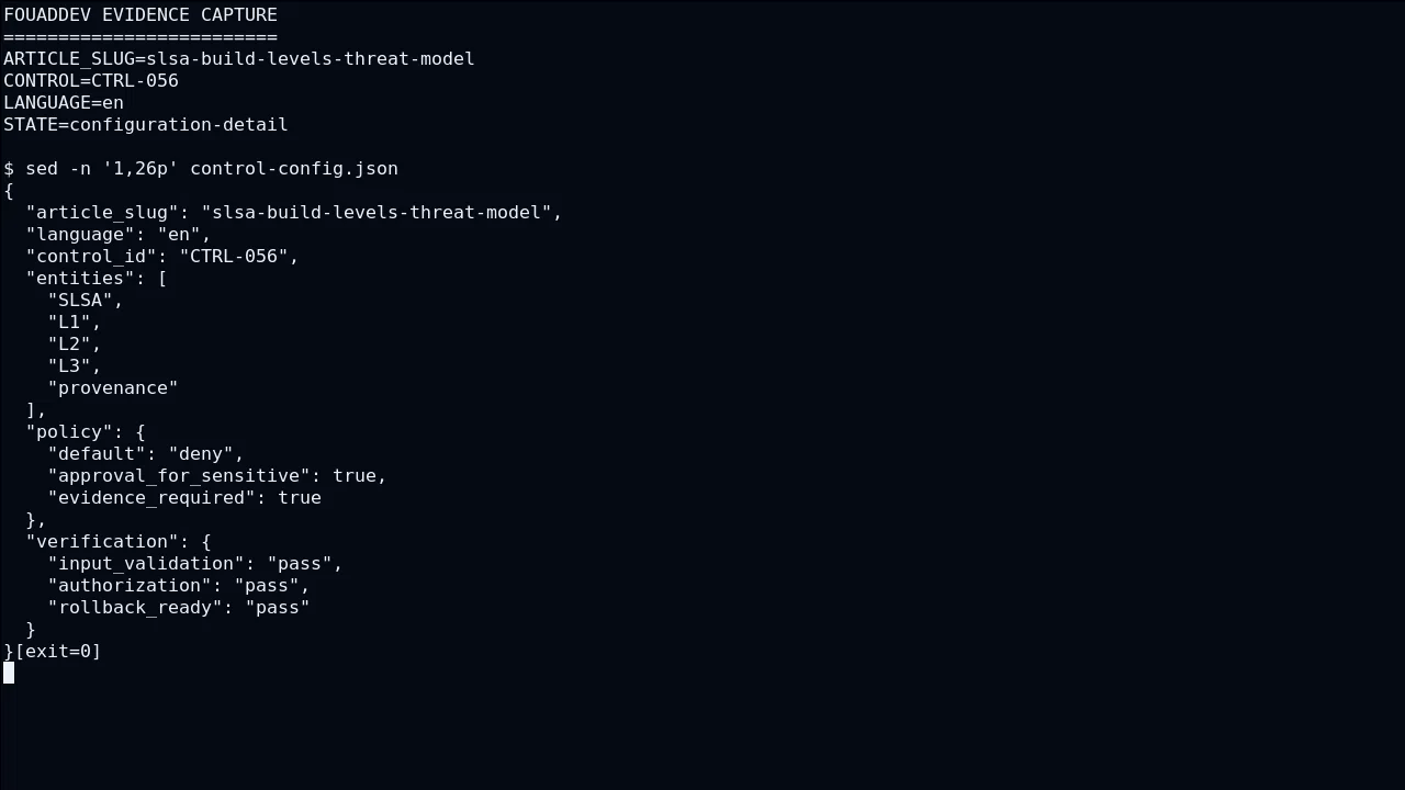 Technical state of L1 for SLSA build levels: choose the assurance level that matches the threat