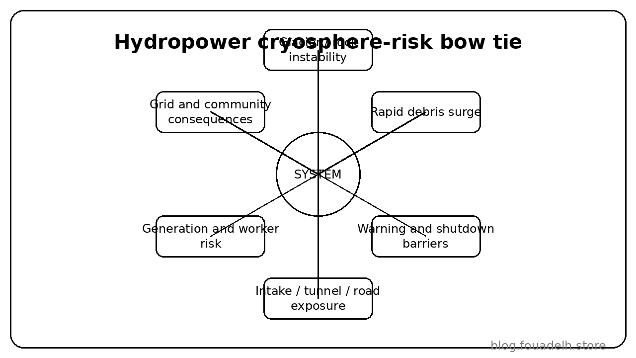 Hydropower cryosphere-risk bow tie